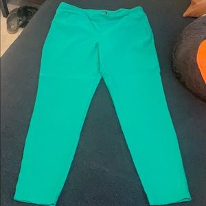 Green dress pants